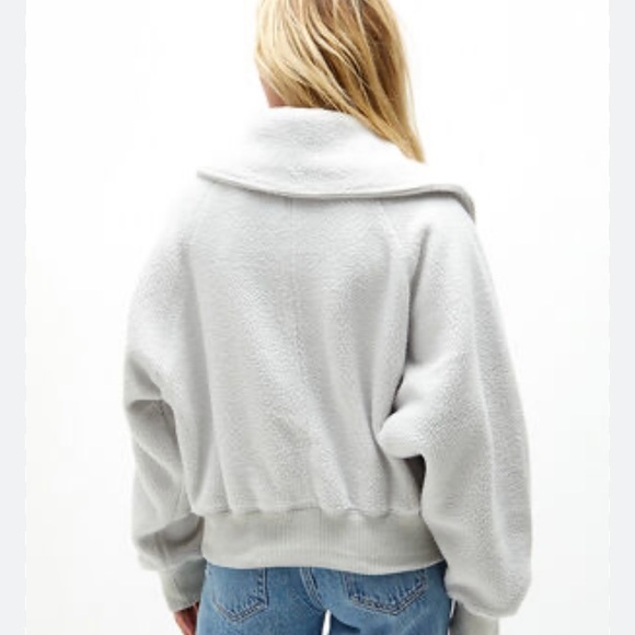 NWT Free People Shasta Cardigan- Morning Fog - Picture 3 of 7